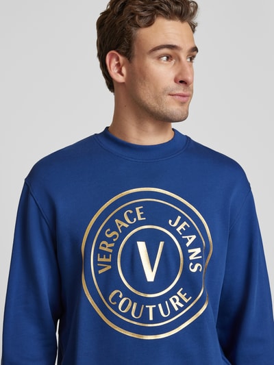 Versace Jeans Couture Sweatshirt mit Label-Print Marine 3