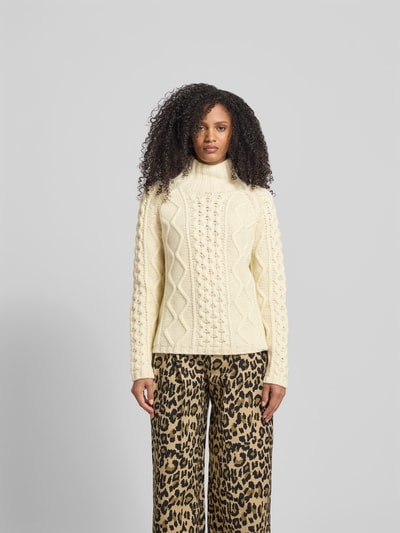 Filippa K Regular Fit Pullover aus reiner Wolle Ecru 4