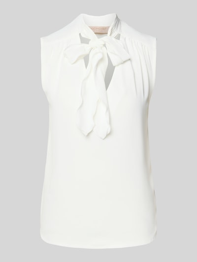 Rinascimento Regular fit blousetop met sierstrik Offwhite - 2