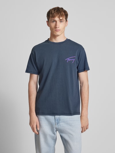 Tommy Jeans Relaxed Fit T-Shirt aus reiner Baumwolle Marine 4