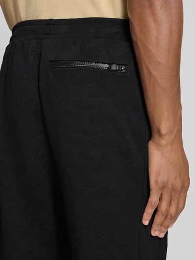 BOSS Green Regular Fit Sweatpants mit Jacquard-Optik Modell 'MIRROR LONG' Black 3