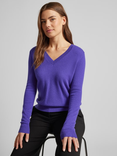 Christian Berg Woman Gebreide pullover met ribboorden Violet - 3