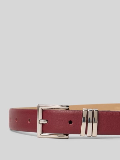 Weinmann Gürtel aus Nappaleder mit Dornschließe Bordeaux 2