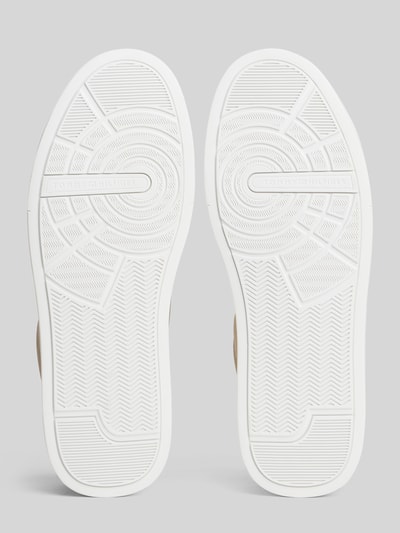 Tommy Hilfiger Sneaker mit Logo Detail aus echtem Leder Beige 4