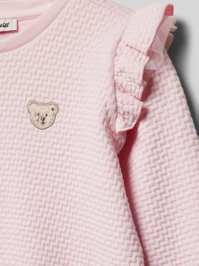 Steiff Regular Fit Sweatshirt mit Label-Patch Rosa 2