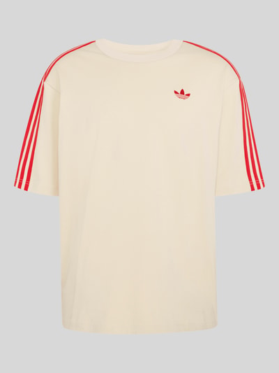 adidas Originals Oversize T-Shirt aus reiner Baumwolle Beige 2