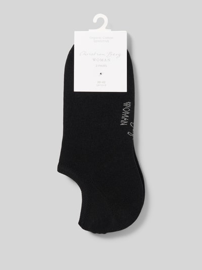 Christian Berg Woman Füßlinge mit elastischem Bund im 2er-Pack Black 3