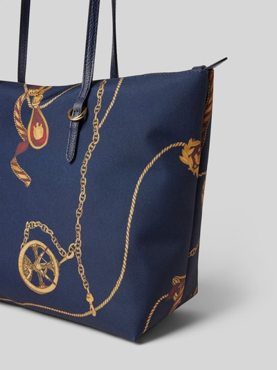 Lauren Ralph Lauren Handtas met labelapplicatie, model 'KEATON' Marineblauw - 3