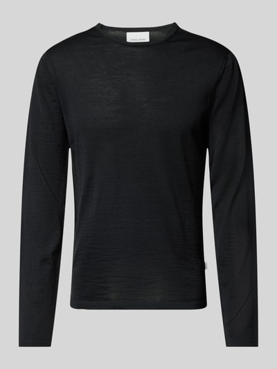Casual Friday Pullover van wolmix Zwart - 2