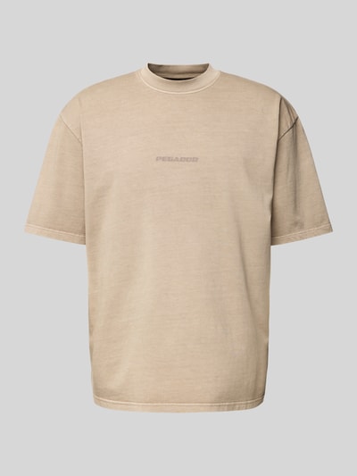 Pegador T-Shirt mit Label-Print Beige 2