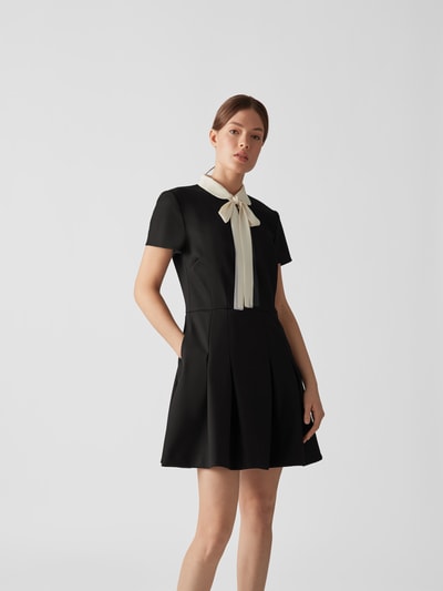 RED Valentino Knielanges Kleid im Retro-Stil Black 4