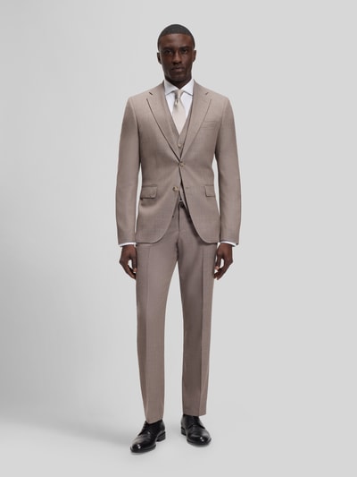 BOSS Koszula o kroju slim fit z teksturowanymi mankietami Błękitny 1
