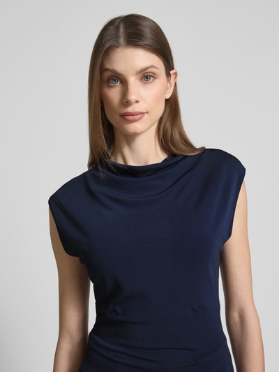 BOSS Slim Fit Top aus Viskose Modell 'ALEMMA' Marine 3