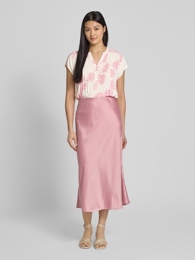 LOLLYS LAUNDRY Bluse aus Viskose mit V-Ausschnitt Modell 'Heather' Pink 1