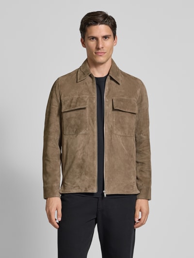 Drykorn Blouson in Leder-Optik Modell 'KOSAN' Sand 4