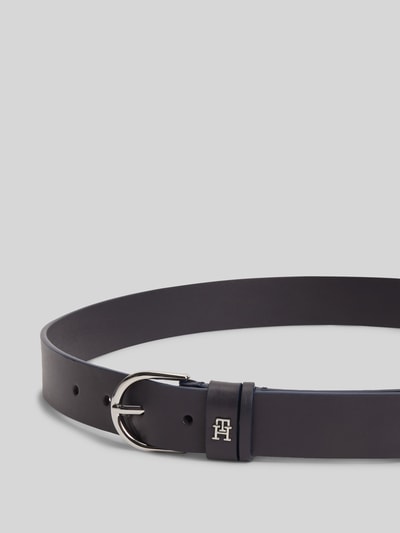 Tommy Hilfiger Gürtel aus echtem Leder mit Logo-Applikation Dunkelblau 2