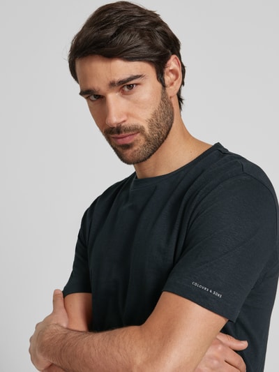 Colours & Sons T-Shirt mit Rundhalsausschnitt Anthrazit 3