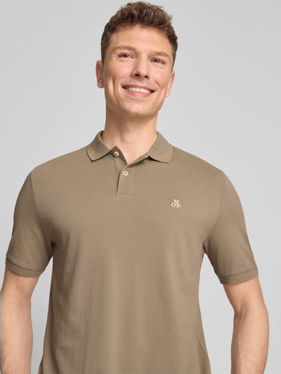 Marc O'Polo Regular Fit Poloshirt aus reiner Baumwolle Beige 3
