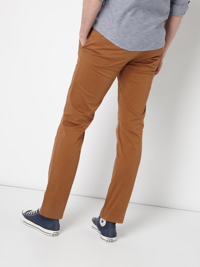 BOSS Orange Slim Fit Chino mit Stretch-Anteil Mittelbraun 5