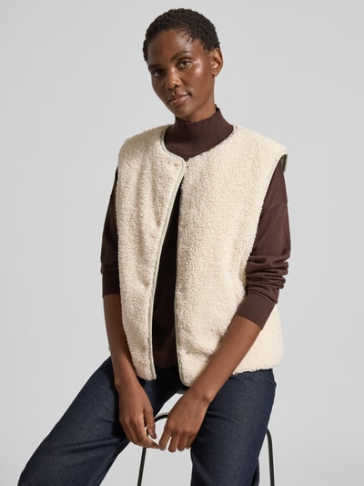 Lanius Keerbaar gilet met blinde sluiting Steengrijs - 3