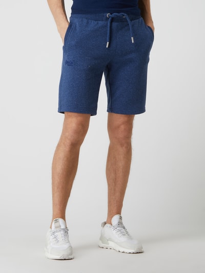 Superdry Sweatshorts aus Baumwollmischung Hellblau Melange 4