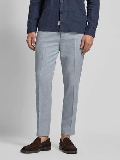 Cinque Tapered Stoffhose mit Leinen-Anteil Hellblau 4