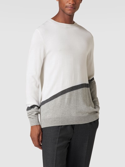 Antony Morato Strickpullover im Colour-Blocking-Design Offwhite 4