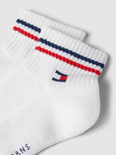 Tommy Hilfiger Socken mit Label-Print im 2er-Pack Weiss 2