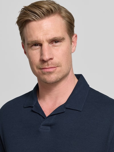 Tom Tailor Denim Relaxed Fit Poloshirt aus Baumwoll-Mix Marine 3