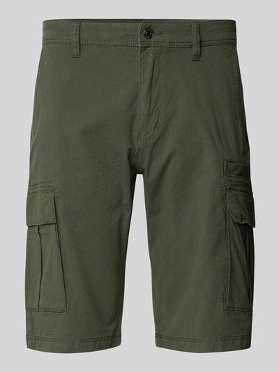 s.Oliver BLACK LABEL Relaxed Fit Cargo-Bermudas aus Baumwoll-Elasthan-Mix Oliv 2