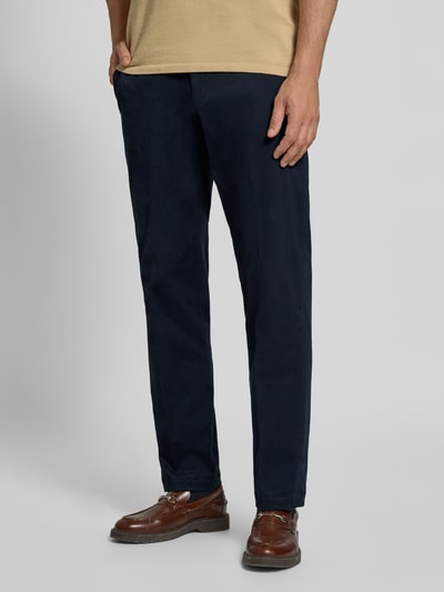 Hiltl Regular Fit Stoffhose mit Bügelfalten Modell 'Peaker' Marine 4