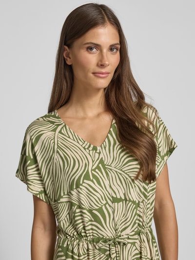 Soyaconcept Sukienka midi z wiązanym paskiem model ‘MARICA’ Zielony 3