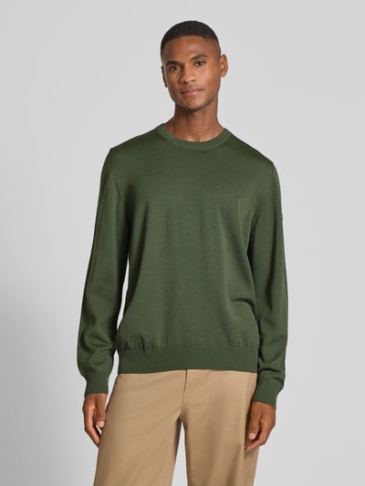 MAERZ Muenchen Gebreide pullover van merinowol Olijfgroen - 4