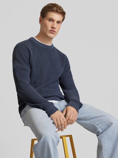 Jack & Jones Strickpullover mit Rundhalsausschnitt Marine 3