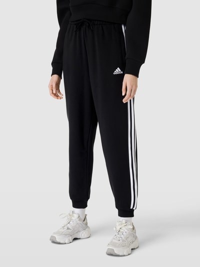 ADIDAS SPORTSWEAR Spodnie dresowe z paskami z logo Czarny 4