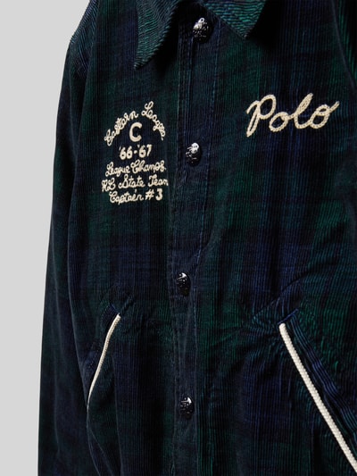 Polo Ralph Lauren Teens Bomberjack met labelstitching Marineblauw - 2