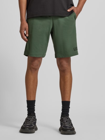 EA7 Emporio Armani Shorts mit elastischem Bund und Logo Gruen 4