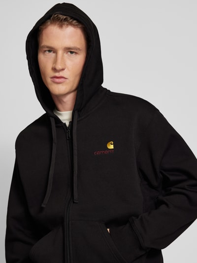 Carhartt Work In Progress Sweatjacke mit Logo-Stitching Black 3