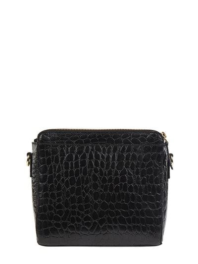 Treats Crossbody Bag aus Leder in Kroko-Optik Modell 'Ulrikka' Black 3