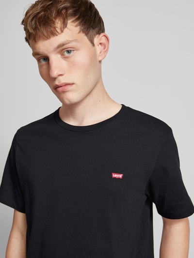 Levi's® T-shirt met labelpatch, model 'ORIGINAL' Zwart - 3