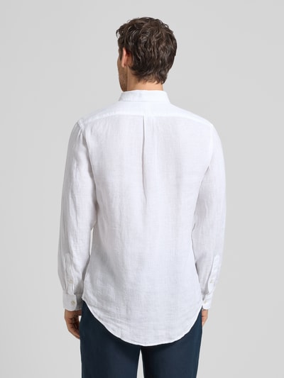 Polo Ralph Lauren Koszula casualowa o kroju regular fit z czystego lnu Biały 5