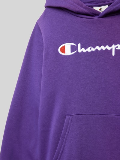 CHAMPION Hoodie met labelstitching Paars - 2