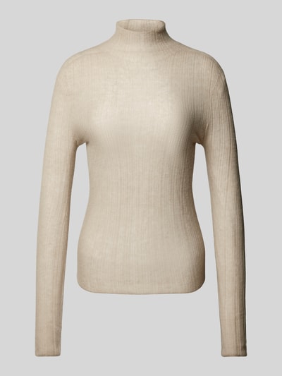 Drykorn Gebreide pullover met opstaande kraag, model 'INARI' Zand - 2