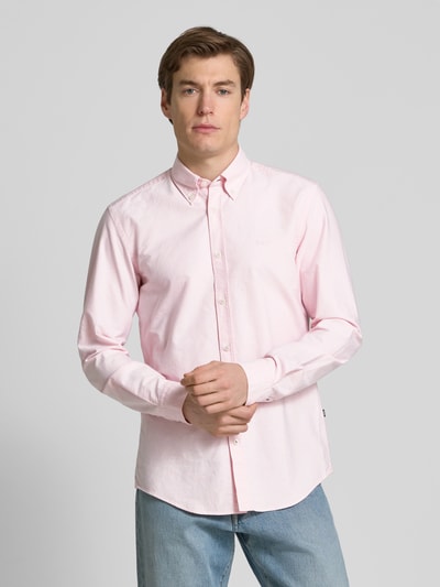 BOSS Regular Fit Business-Hemd mit Button-Down-Kragen Modell 'Roan' Rosa 4