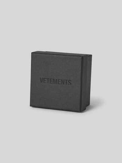 VETEMENTS Kette mit Label-Prägung Silber 4