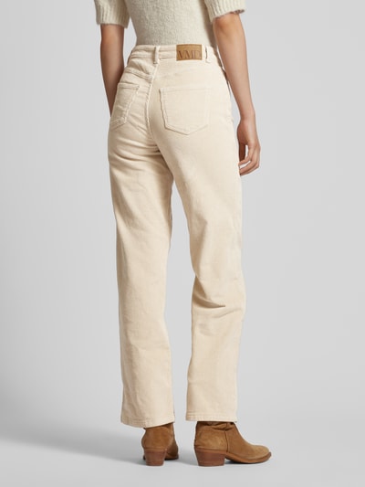 Vero Moda Wide Fit Cordhose mit Logo-Patch Modell 'TESSA' Ecru 5