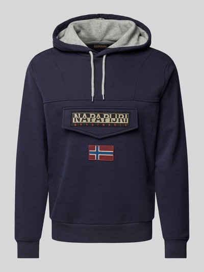 Napapijri Hoodie mit Label-Patch Modell 'BURGEE' Marine 2