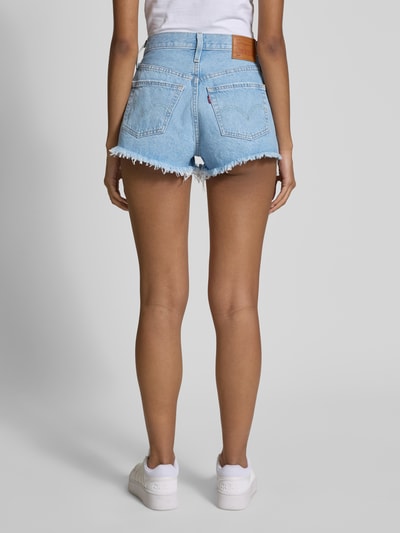 Levi's® Szorty jeansowe o kroju mom fit z 5 kieszeniami model ‘501’ Jeansowy niebieski 5