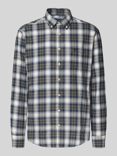 Fynch-Hatton Vrijetijdsoverhemd met knoopsluiting Olijfgroen - 2