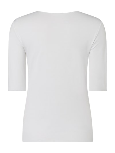 Emporio Armani Shirt aus Viskosemischung  Ecru 4